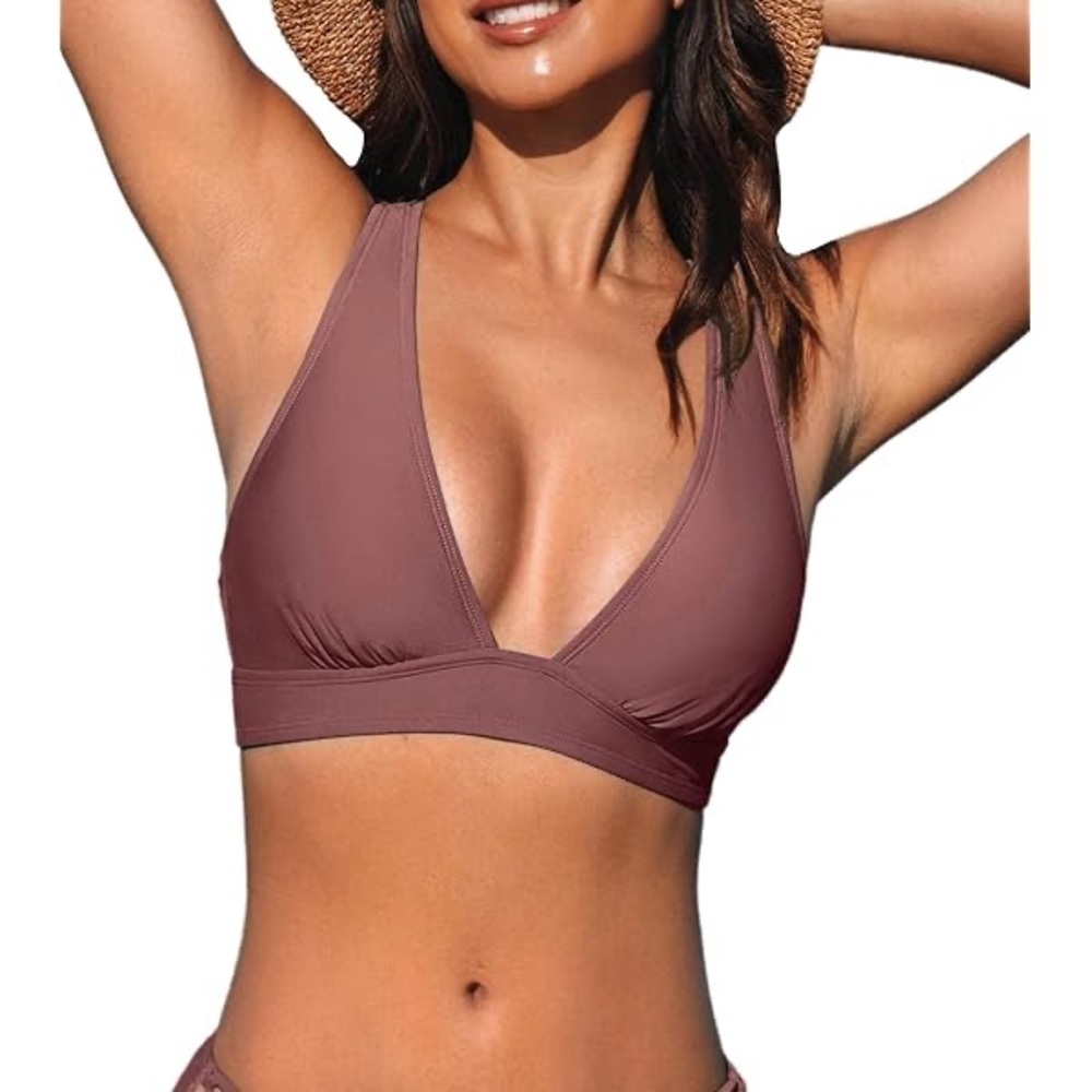 Elegant Dusty Rose Bikini Top